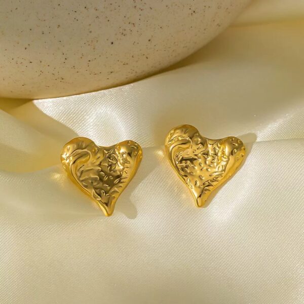 Stainless Steel Heart Earrings