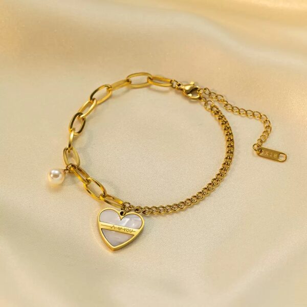 Stainless Steel Heart Bracelet