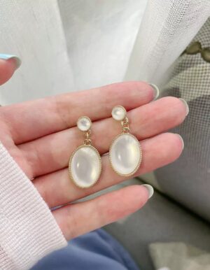 Elegant White Earrings