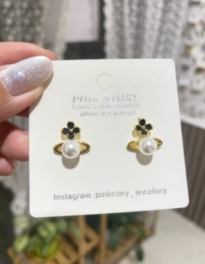 Saturn Pearl Earrings