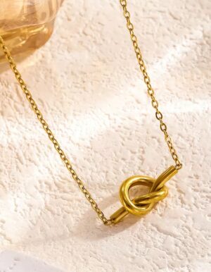 Stainless Steel Knot Necklace
