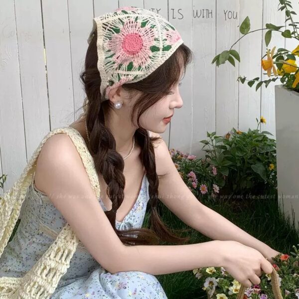 Blush on Linen Bandana