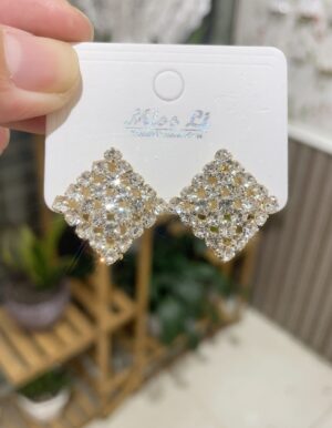 Square Full Stone Earrings