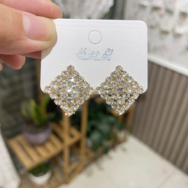 Square Full Stone Earrings