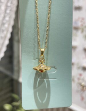 Golden Saturn Necklace