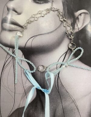 Blue Ribbon Choker