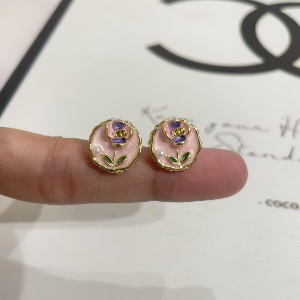 Monet Garden Round Pink - Image 2