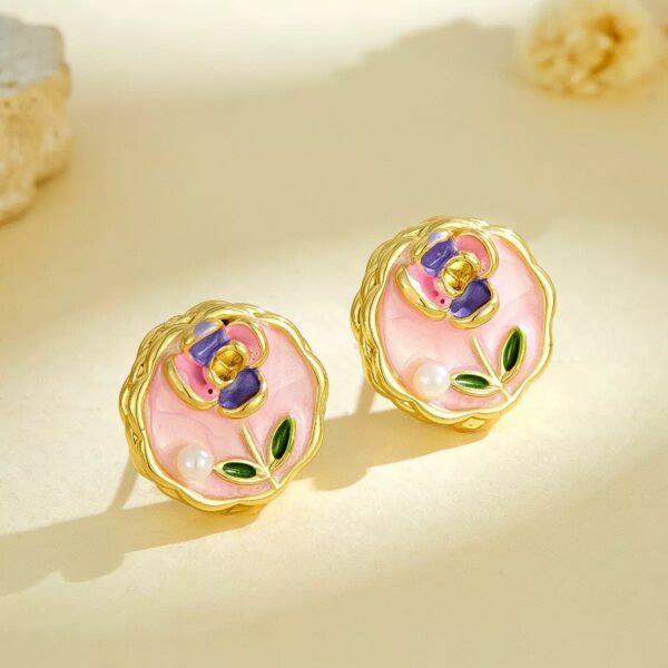 Monet Garden Round Pink