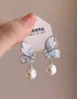 Butterfly Pearl Earrings
