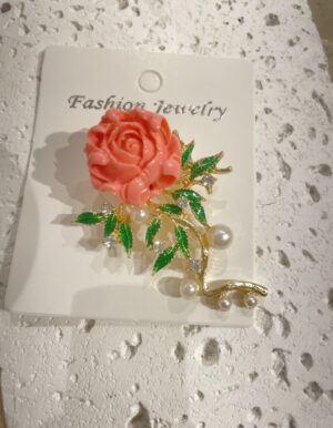 Rose Flower Brooch