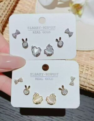Silver Bow Rabbit Heart