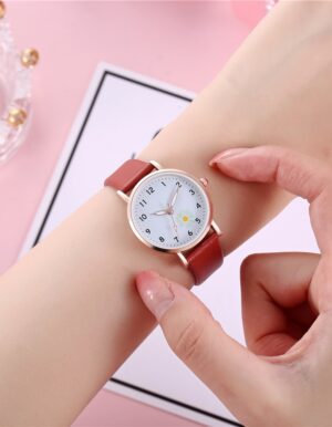 Red Round Watch