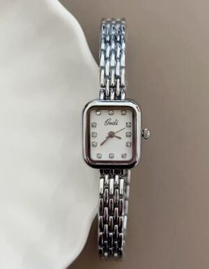 Square Silver Watch