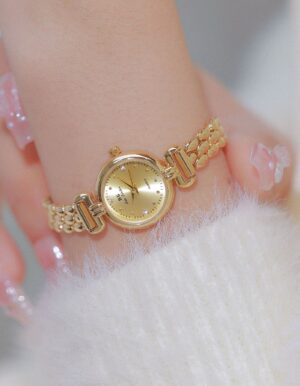 Golden Round Watch