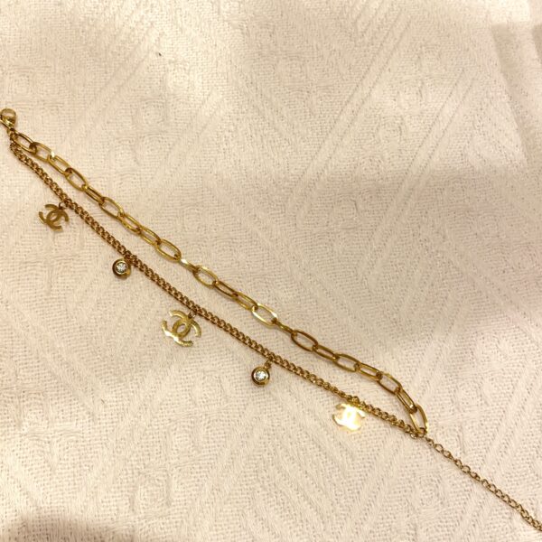 Layered Stainless Steel Bracelet - Image 3