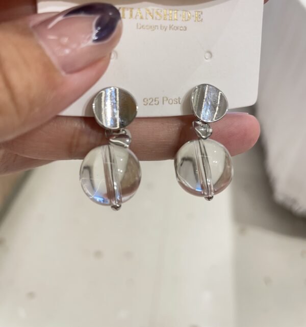 Clear Ball Earrings