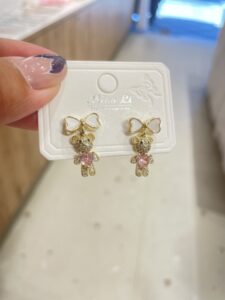 Full Stone Bear Earrings
