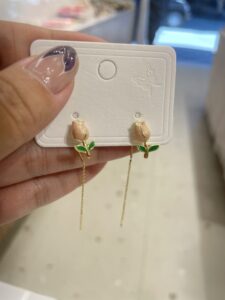 Flower Thread Earrings