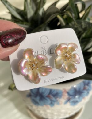 Shimmer Flower Earrings