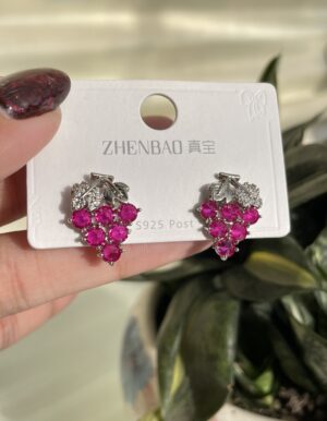 Fashion Stone Grapes Earrings