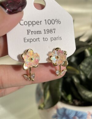 Shimmer Flower Earrings