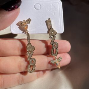 Mismatched I Love U Earrings