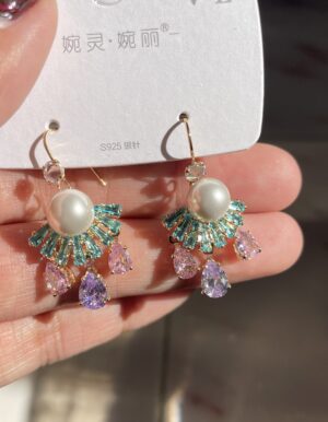 VL Gold Plated Korean Earrings