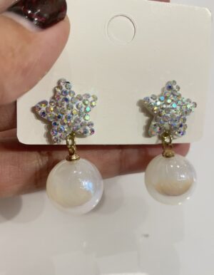 Shining Star Shimmer Pearl Earrings