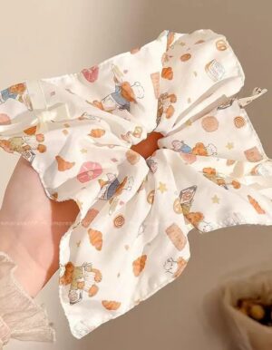 Bear Square Scrunchie