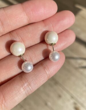 Shimmer White Pearl Earrings