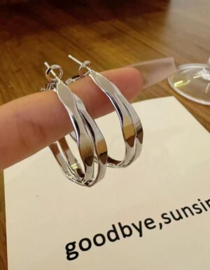 Premium Silver Hoops