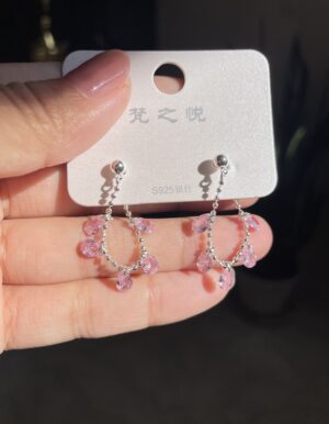 VL Pink Stone Earrings
