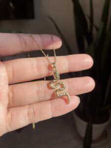 Golden Snake Necklace