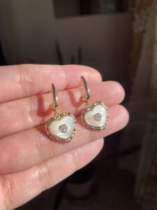 Seashell Heart Earrings