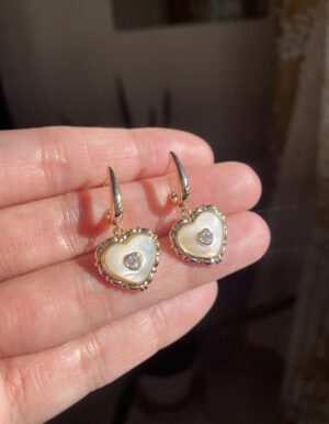 Seashell Heart Earrings