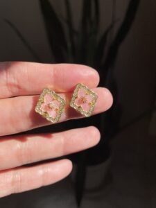 Buccellati Style Pink Earrings