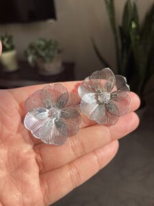Silver Flower Earrings