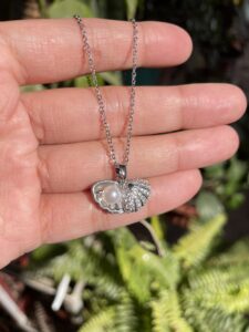 Full Stone Shell Pearl Necklace