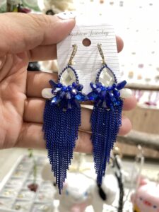Blue Long Earrings