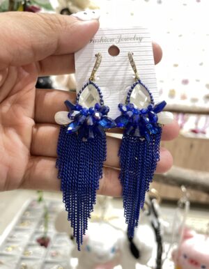 Blue Long Earrings