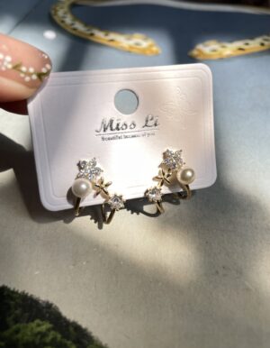 Flower Pearl Earrings