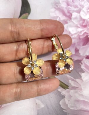 Flower Pink Earrings