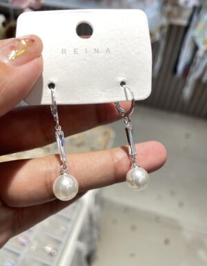 Pearl Hoop Earrings
