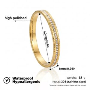 Full Stone Stainless Steel Bracelet