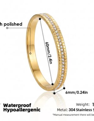 Full Stone Stainless Steel Bracelet