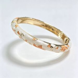 Orange Flower Milk White Bracelet