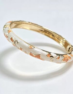 Orange Flower Milk White Bracelet