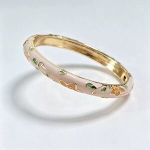 Orange Flower Pink Bracelet