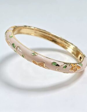Orange Flower Pink Bracelet