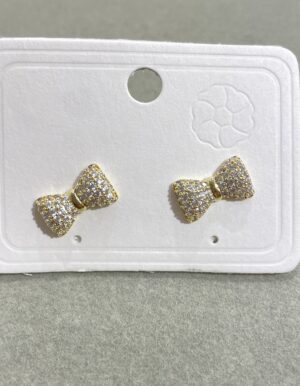 Full Stone Bow Earrings